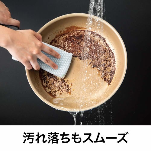 Evercook 6-Piece Frying Pan Set, Detachable, Induction Compatible, Ivory, by Doshisha