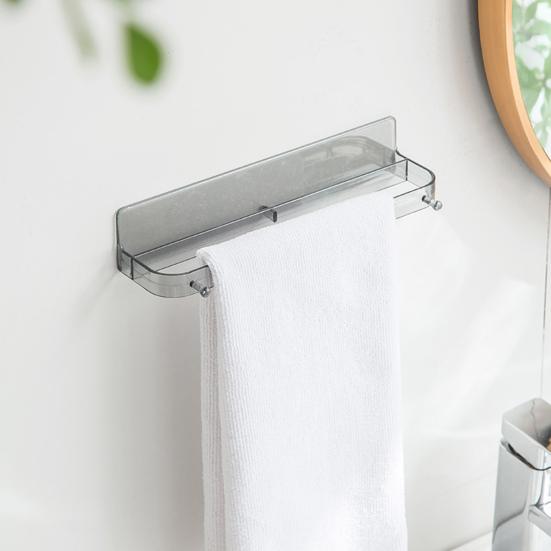 Waterproof Transparent Strong Load Bearing Space-saving Slippers Rack Wall Mounted Punch-free Drain Shoes Shelf Washroom Supplies