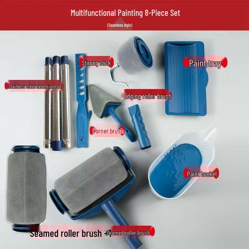 German Wall Painting Kit: Self-Priming Roller with Telescopic Pole for Latex Paint
