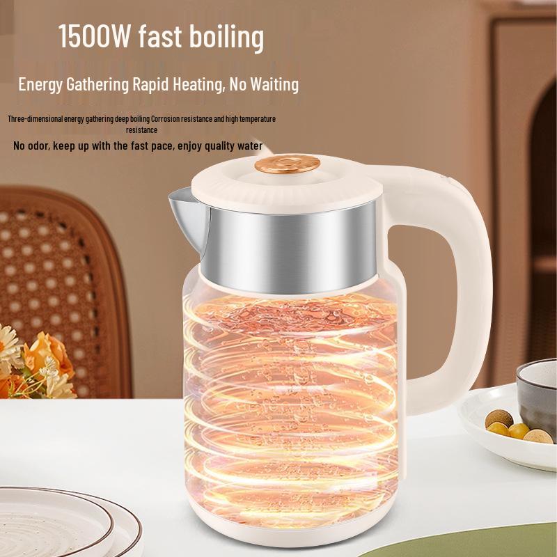 Malata Electric Stainless Steel Double-Layer Smart Insulation Kettle - Durable Household Use