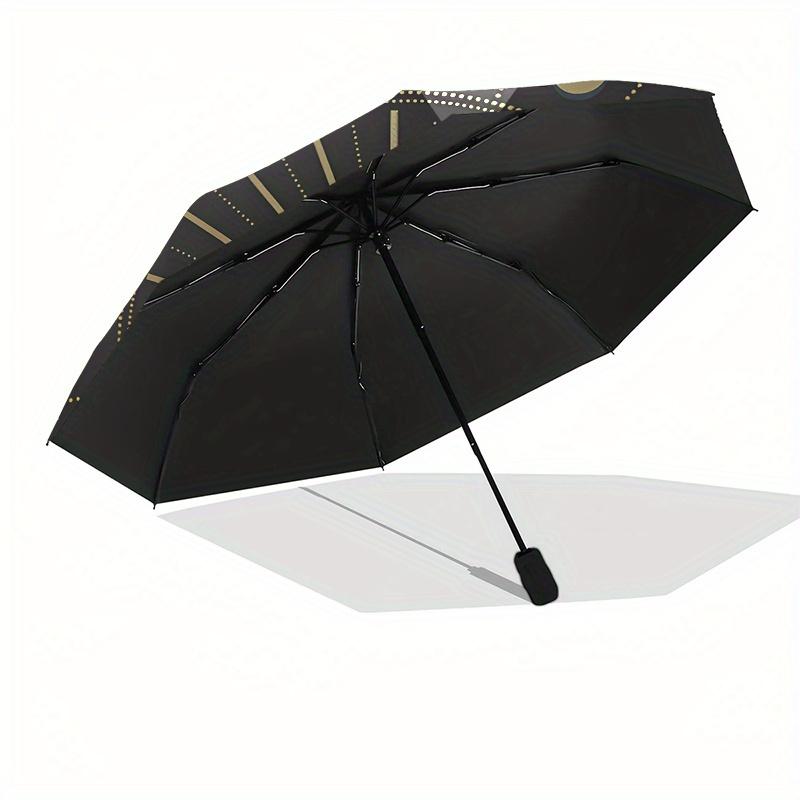 Elegant Eye Design    Umbrella, Portable 3 Fold Compact Umbrella for Men & Women, Valentine's Day Mother's Day Gif