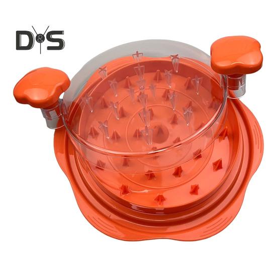 

Мясорубка Машина для измельчения курицы Пресс-контейнер для пищевых продуктов Эффективный пресс для бургеров для равномерно толстых котлет Универсальный измельчитель курицы для оранжевый