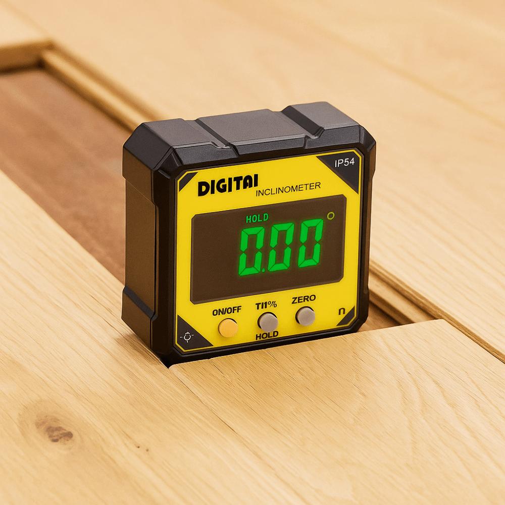 4 Sides Magnet Laser Angle Ruler Rechargeable Level Angle Goniometer Woodworking