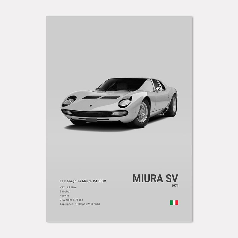 Famous Cars LP 640 Canvas Wall Art Print Poster Aventador URUS VENENO Decoration Mural Modern Home Decor Birthday Gift Unframed