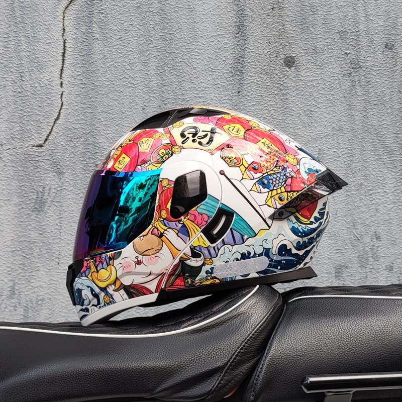 2023 New Arrival Men Motorcycle Professional Racing Flip Up Helmet ABS Material Modular Dual Lens Helmets DOT Certification