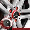 Car Silver Red 4pcs 75mm Wheel Center Hub Caps 4Pcs For Mercedes Benz AMG A0004000900 W212 W205 W204 W211 W213 Accessories KF1