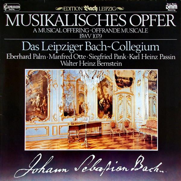 

LP Record JOHANN SEBASTIAN BACH LEIPZIGER B Musikalisches Opfer BWV 1079 262758 Capriccio 1984 Germany Classical Used