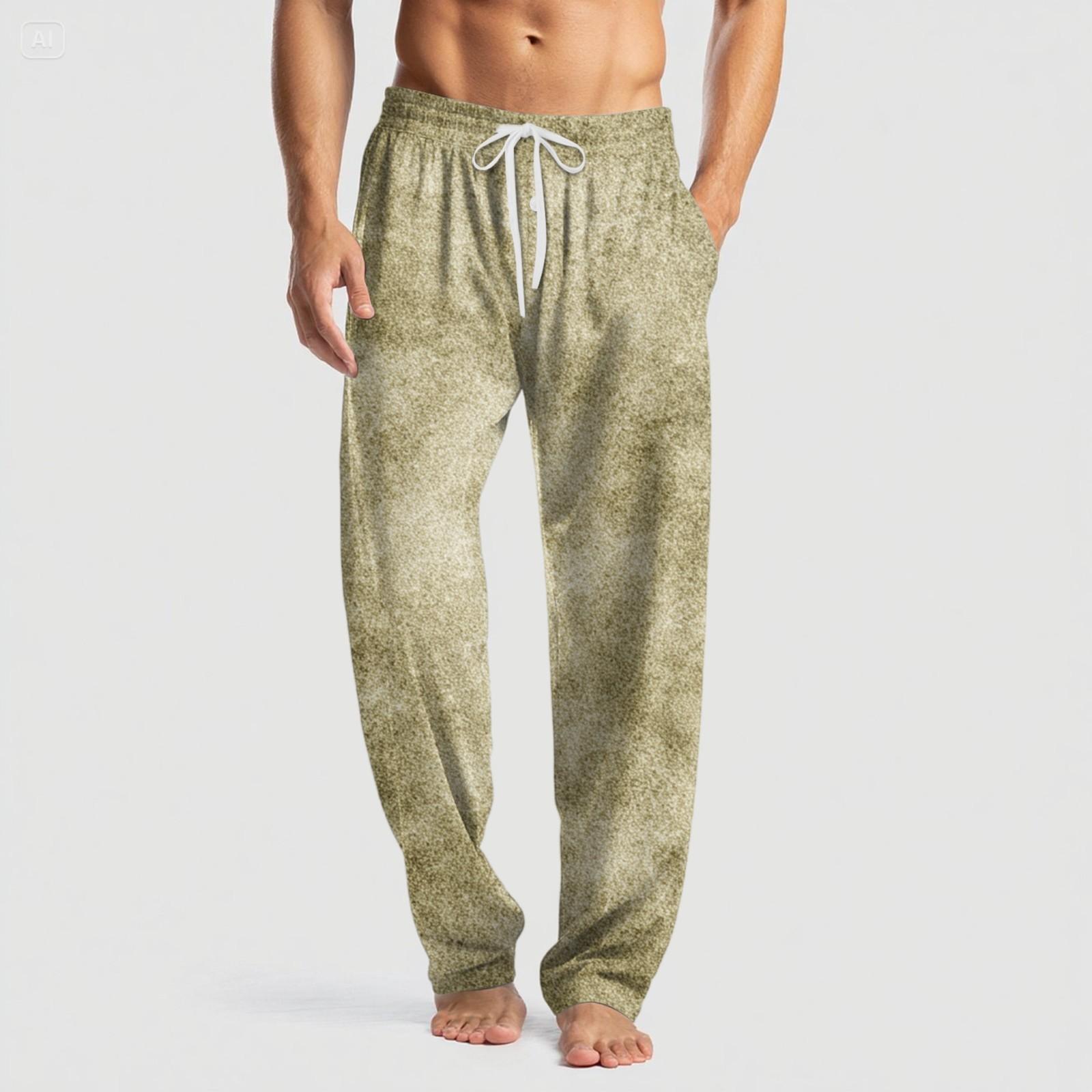 

Мужские вязаные модные брюки с принтом, карманами, повседневные, пижамные XXXL