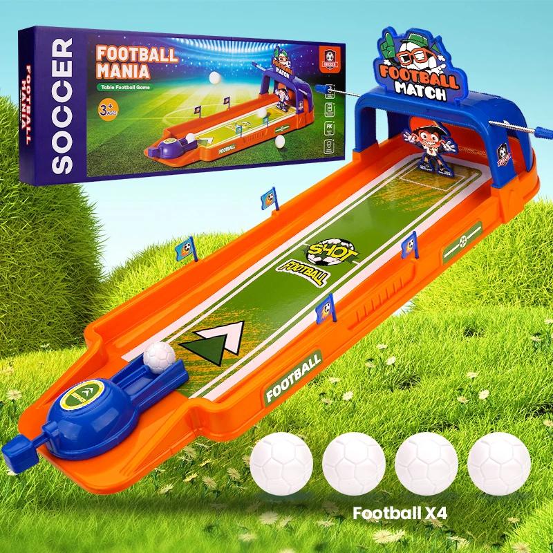 

non-toxic 55CM Tabletop Parent-child Football Game Kids Toy Fun Desktop Foosball Toy with Launcher Indoor Play Toys for children Kids Gifts