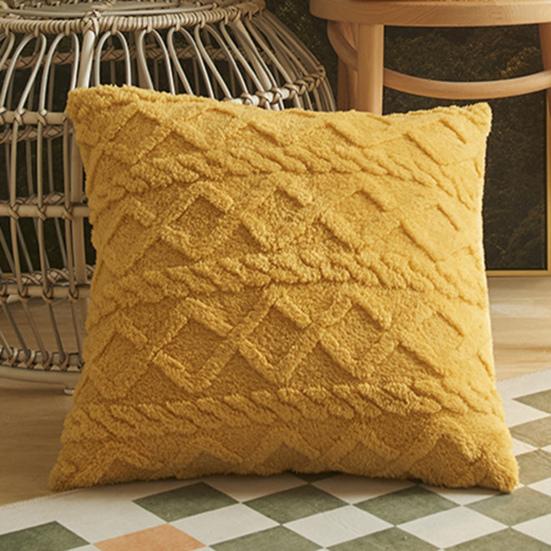 45x45cm Lightweight Pillow Cover Jacquard Weave Washable Protective