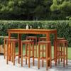 Day and Night - Day and Night Garden Bar Furniture Set 9 Pieces Solid Acacia Wood