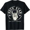 Born To Be A Rockstar Design, Rock and Roll Geschenk, Rock On T-Shirt