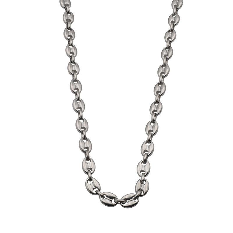 Exclusivo Para Granos de Café Hip-Hop, Collar de Acero de Titanio, Collar Premium de Nariz de Cerdo para Mujer