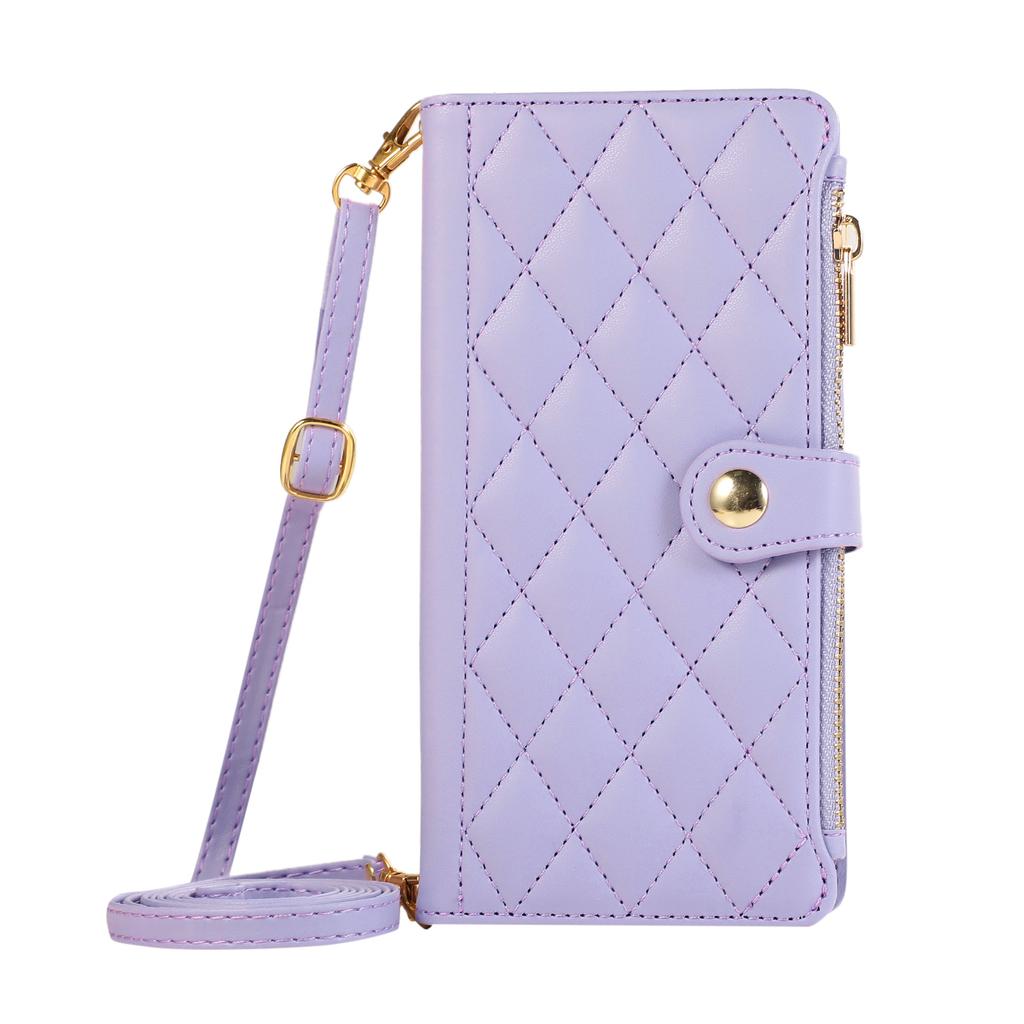 Crossbody Cards Solt Wallet Zipper Bag Leather Case For OPPO A79 A58 A78 A98 A53 A77 A57 A54 A55 Reno 12 Pro 11 F 10 Strap Cover