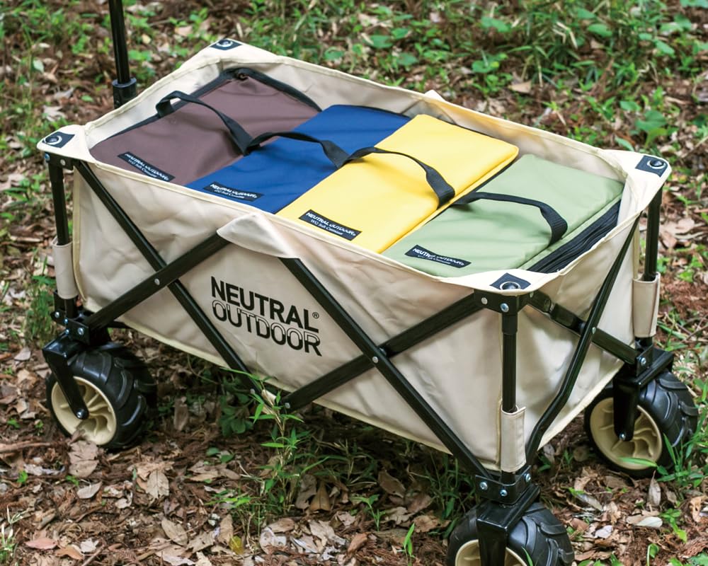 NEUTRAL OUTDOOR Soft Container Camping Storage Condiment Camping Large Outdoor Tableware Tote Perfect for and Barbecues Bag, 4-Color Set, Foldable,