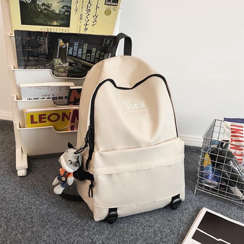 School Bag Female High School College Student Backpack Large Capacity Versatile Style Black Men Travel Computer Backpack