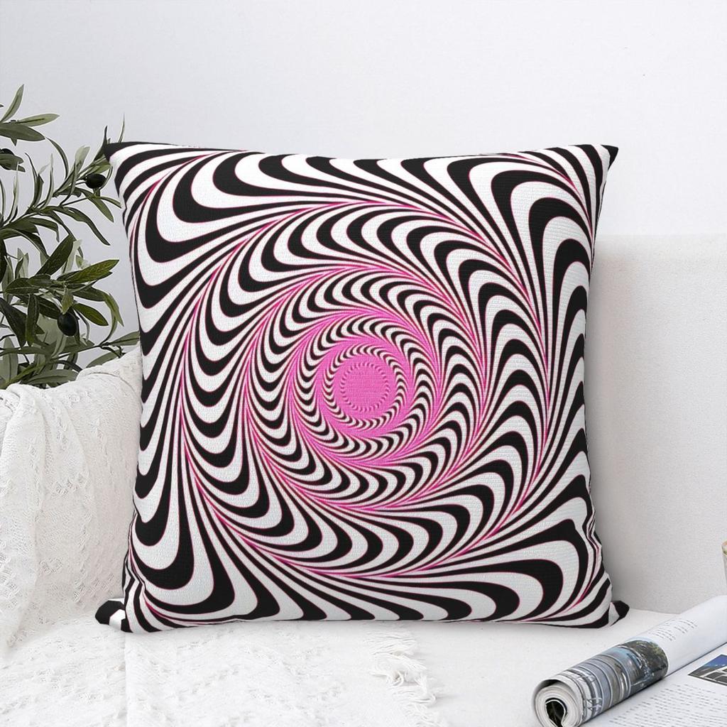 Whirlpool Dizziness Pattern Pillow Case Cute Funny Pillow Cover Soft Graphic Cushion Cover Pillowcases For Sofa Car Home Decor