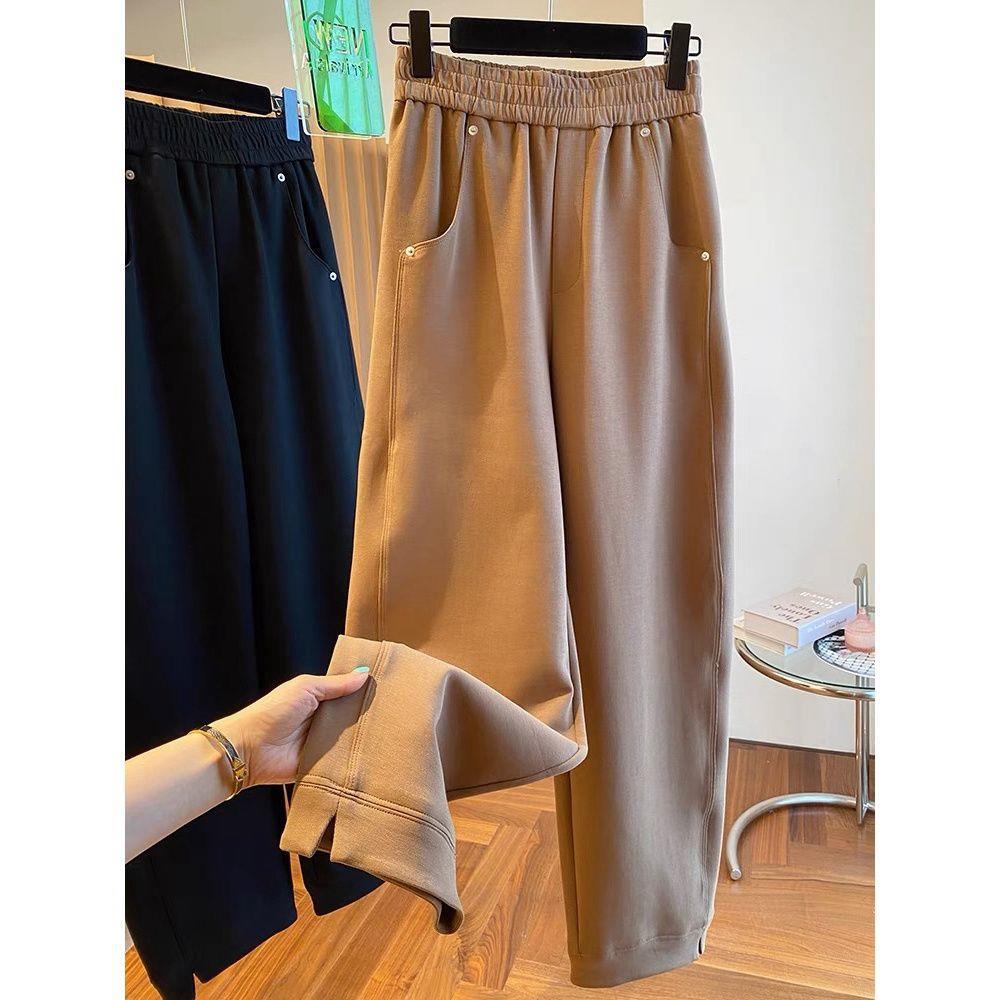 Women's Spring High Waist Loose Harem Pants - Petite Casual Lantern Style