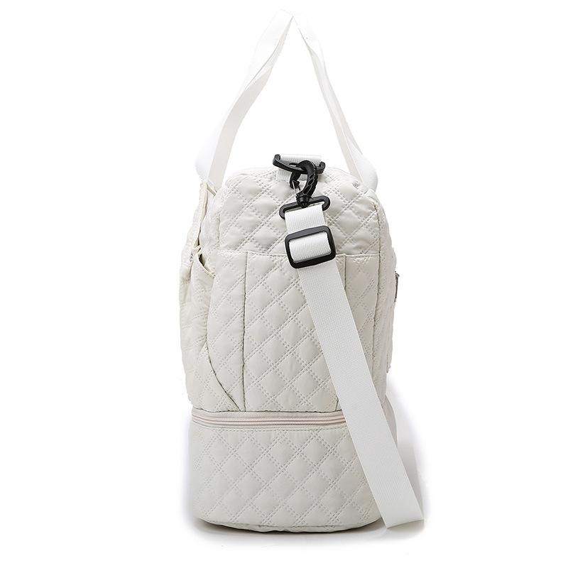 Two-piece set, short-distance portable travel bag, shoulder bag, wet and dry separation fitness bag, independent shoe compartment, large-capacity bag.
