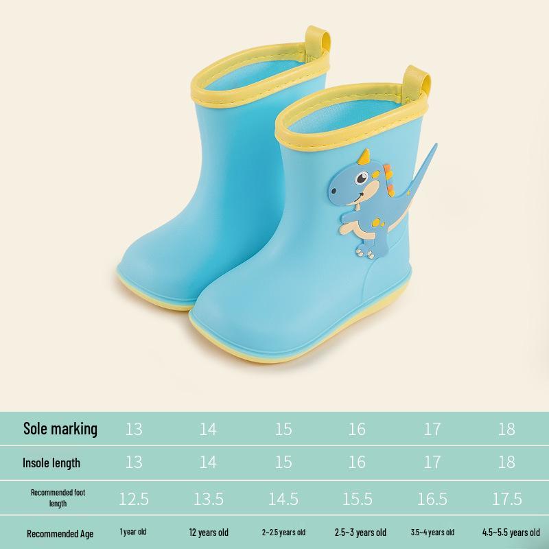 

Легкі Водонепроникні Дитячі Дощовики - Милі та Міцні Чоботи Середньої Висоти для Хлопчиків та Дівчаток 130 (Inner Length 13cm)