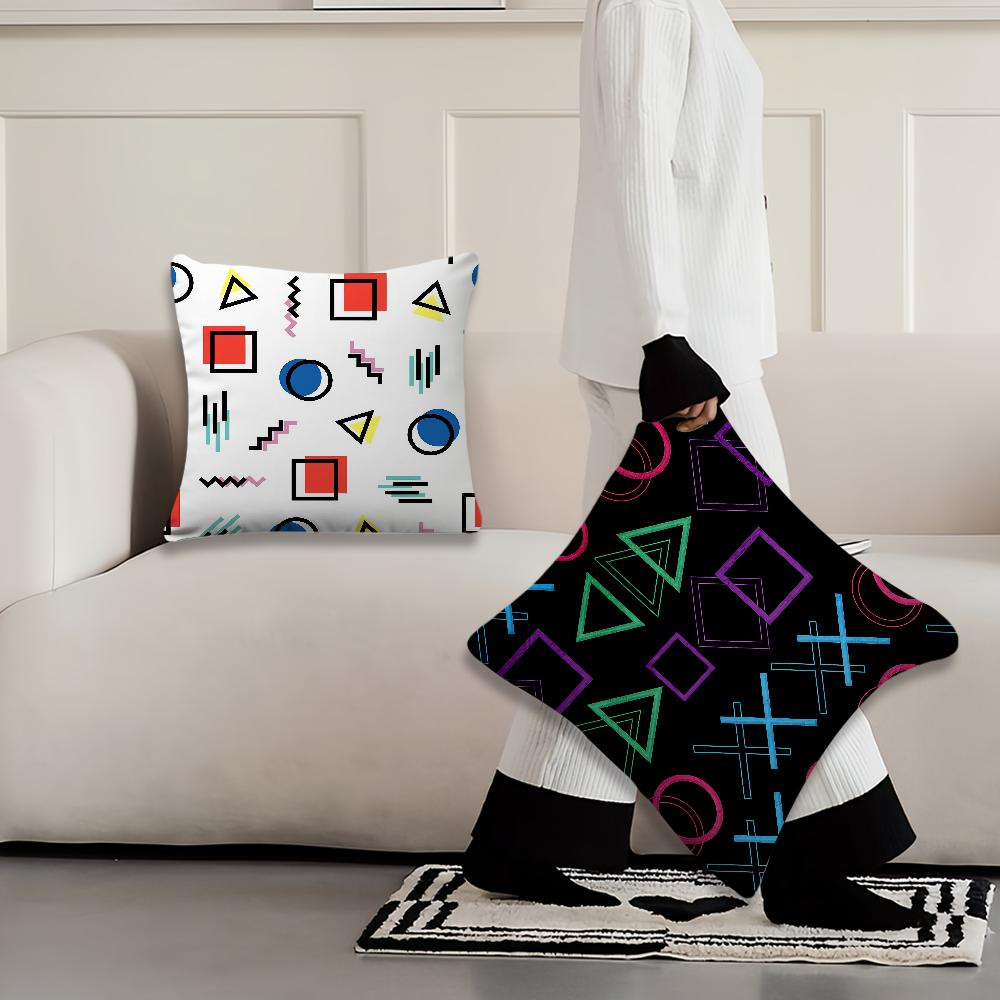 Style Soft Comfortable Anime Gamer Pillow Case for Sofa Living Room Game Home Office Fan Decor Design Square Protective Covers