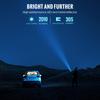 ThruNite TT20 Tactical Flashlight 2010 Lumens 305 Meter Beam Range Rechargeable Compact Light Ideal for Hunting and Hiking [Upgraded Edition]
