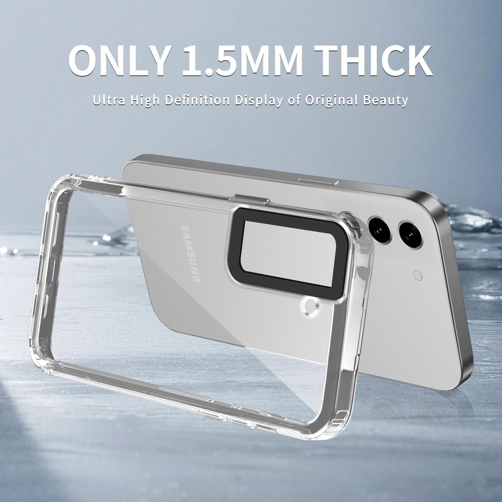 For Samsung Galaxy S21 FE 5G Case PC+TPU Phone Cover High Transparency