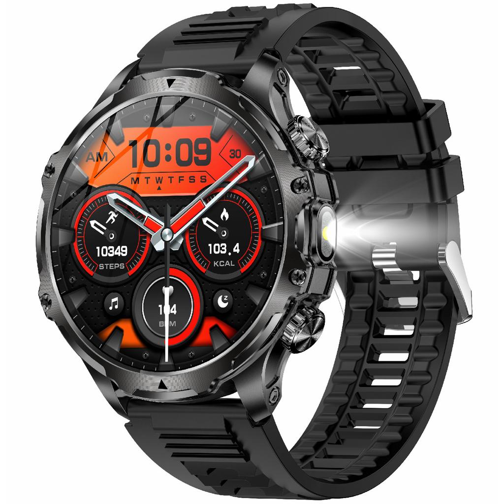 AK75 Silicone Strap Smart Watch Bluetooth-compatible Call Heart Rate Sleep Health Monitoring Sports Watch