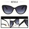 INS Vintage Cat Eye Sunglasses Women Flower Frame Gradient Sun Glasses Female Brand Designer Retro Shades Fashion Oculos De Sol