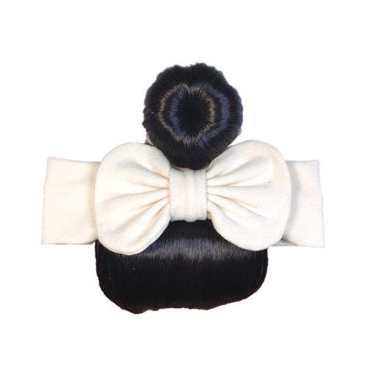 Baby Wig Hair Band Bowknot Decor Easy to Wear Elastic Hair