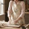 Adjustable Professional Chef Apron Kitchen with Pockets, Durable Washable Apron, Cross Fabric Cooking Back Design, Hand-Embroidered Heavy Duty Utility