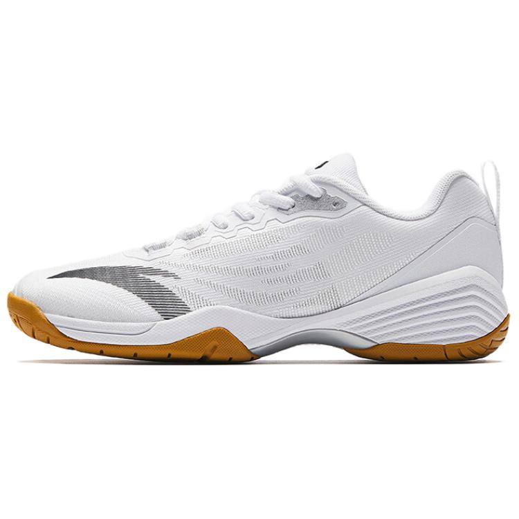 

new Anta Slip Resistant Rebound Low Top Badminton Shoes Women s White 36
