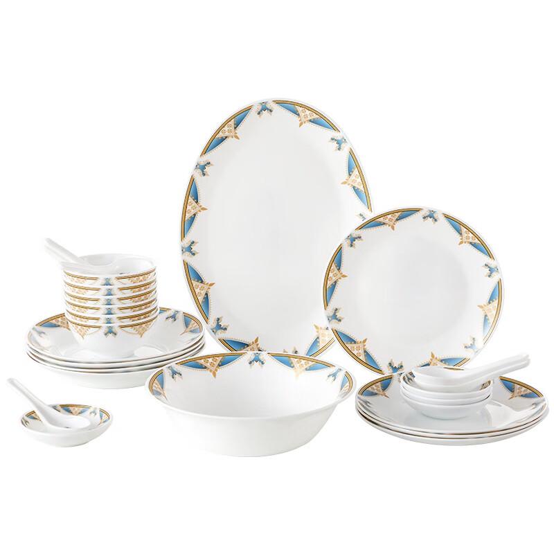VISIONS Corelle Brands Palace Luxury Locke 26-Piece Dinnerware Set