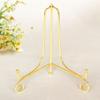 Foldable Gold Iron Display Stand Simple Photo Pedestal Practical Bowl Dish Frame  Cookbooks
