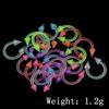 Unisex Silicone Pointed Nose Rings U Shape Nose Rings Studs Luminous Jewelry