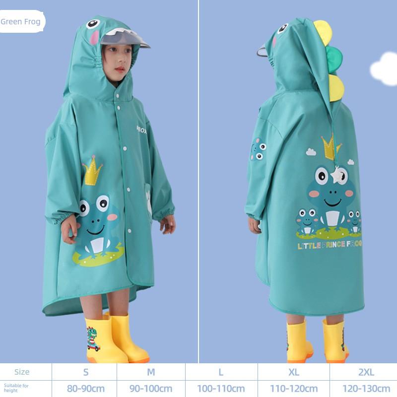 Children's Raincoat, Full-Body Waterproof for Girls and Boys, Toddler Rainwear, Kindergarten and Elementary School Students, Baby School Rain Poncho