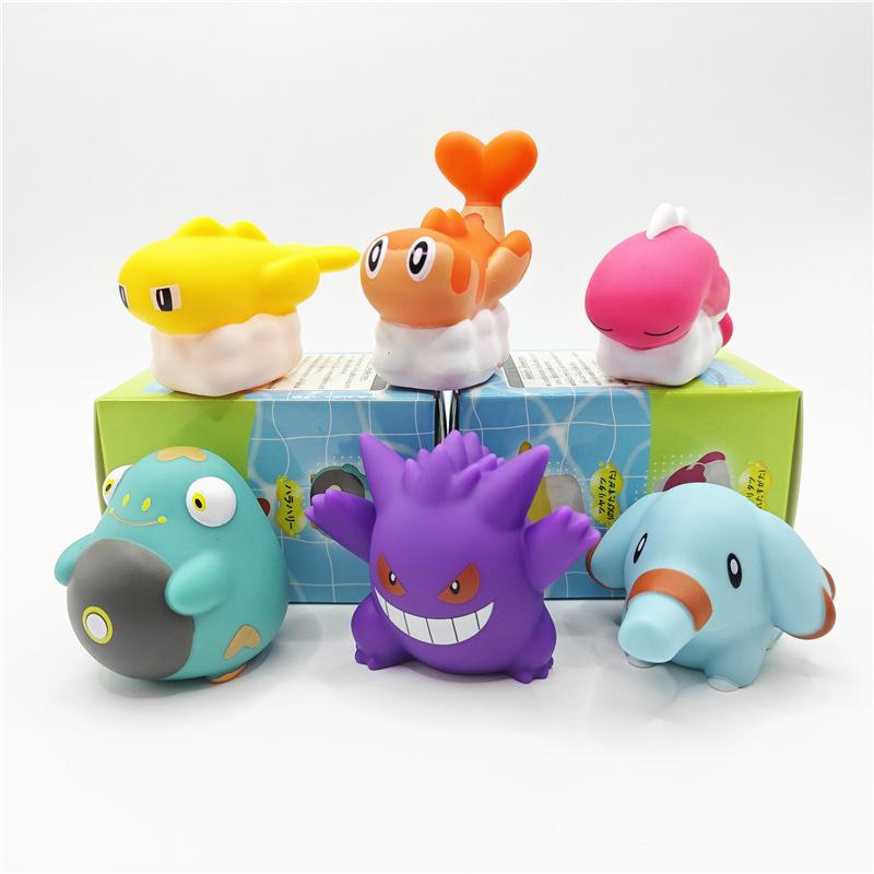 Cute Pvc Soft Gel Blind Box Figures Including Little Elephants And Electric Belly Frogs