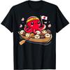 Cute Takoyaki and Octopus Japanese Street Food T-Shirt(1)