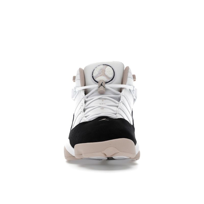 Air Jordan Jordan 6 Rings Fossil Stone Men Sneakers White Black 322992-112