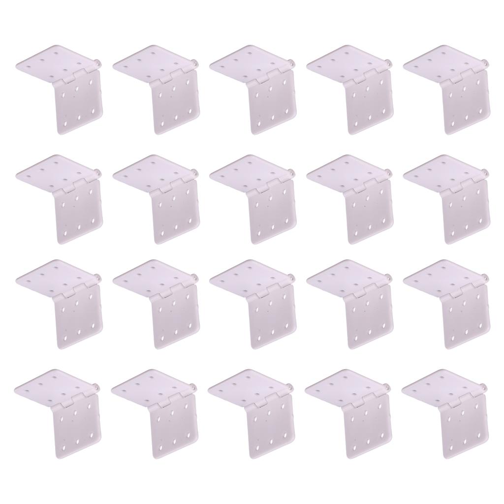20PCS High Strength Nylon Pinned Hinges for Model Aircraft Stability and Safety Lightweight Design for Easy Installation