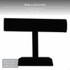 2tier Dense Wood Jewelry Display Stand, Bracelet Holder, Nordic Minimalist Carbonized Single Layer