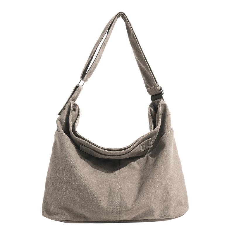 Borsa a Spalla Monocolore Unisex Grande Capacità Borsa a Tracolla per Pendolari