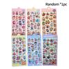Cartoon Anime Rabbit Judy Fox Nick Stickers Zootopia 3D Relief Sticker Children DIY Scrapbook Notebook Decorative Sticker Gift