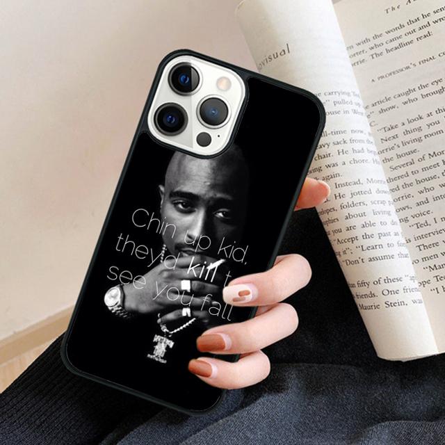 2Pac Tupac Shakur Phone Case Cover For iPhone 17 Air 16 15 14 plus 11 12 13 pro max coque Shell Fundas