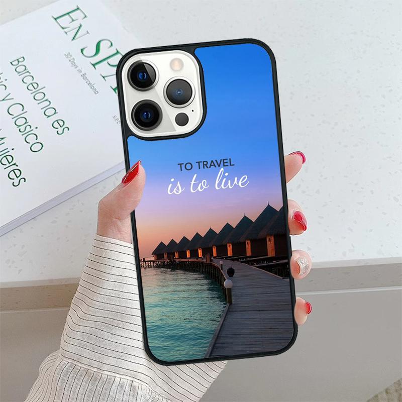 Travel Mountain Sea Beach Phone Case cover For iPhone 17 Air 15 16 16e 14 13 12 11 Pro Max Coque For Apple PLUS fundas