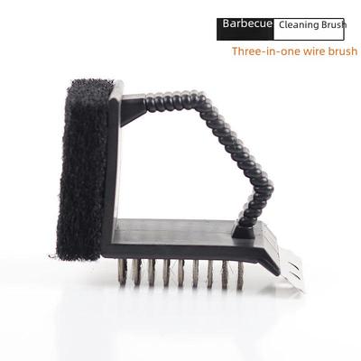 BBQ Stainless Steel 3-in-1 Grill Cleaning Brush