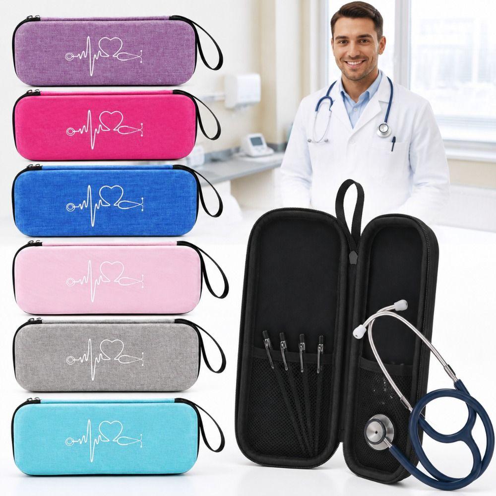 Shockproof Stethoscope Storage Bag Multi-functional Stethoscope Case Zipper Nurse Case Travel