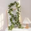 Artificial Eucalyptus Vine With Green Leaves Small Tea Roses Home Decor Wedding Party Wall Hanging