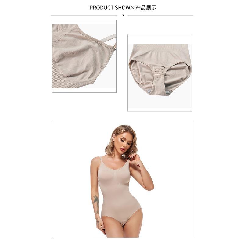 Women Full Body Seamless Open Crotch Shapewear Tummy Control Waist Trainer Bodysuit