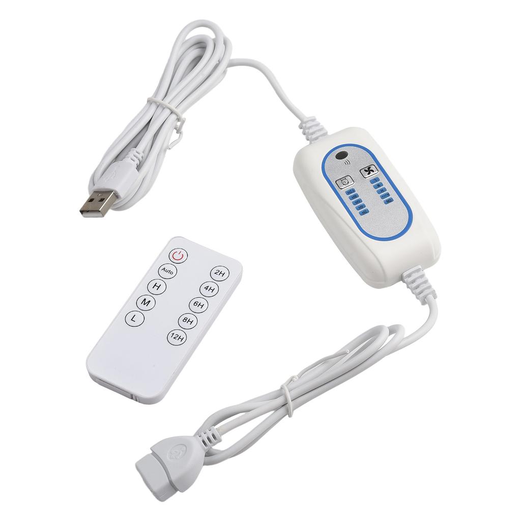 Home And Office Remote Control Power Cord Adjustable USB Fan On Off Switch Power Supply Only USB Powered Devices